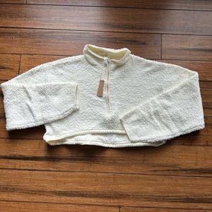 SKIMS COZY KNIT CROPPED PULLOVER